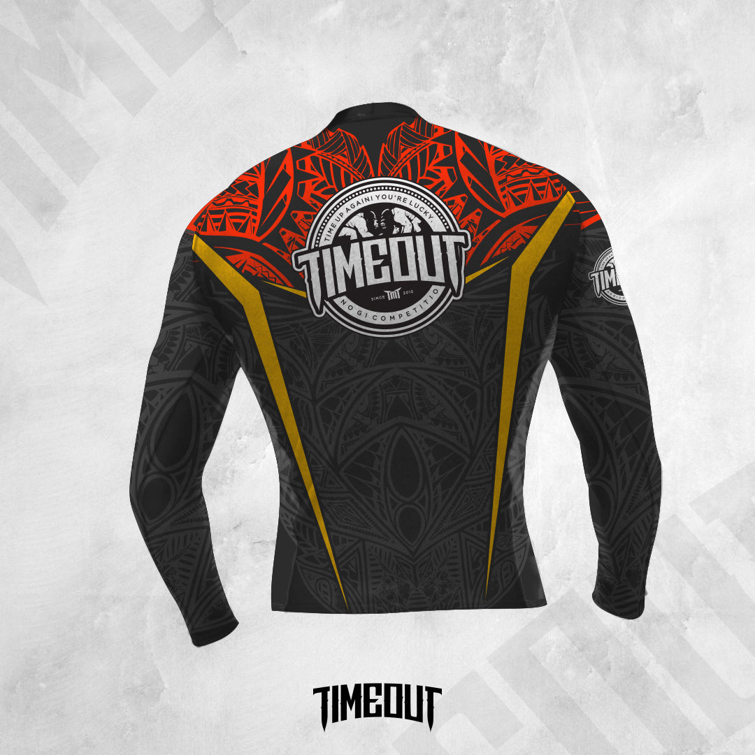 Rashguard Tribal Red