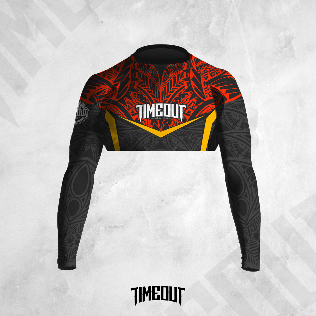 Cropped Tribal Red