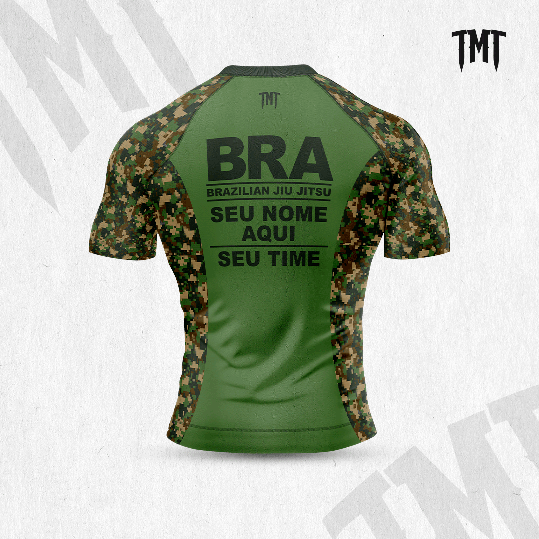 TMT CAMUFLAGE BJJ ARMY - Rashguard