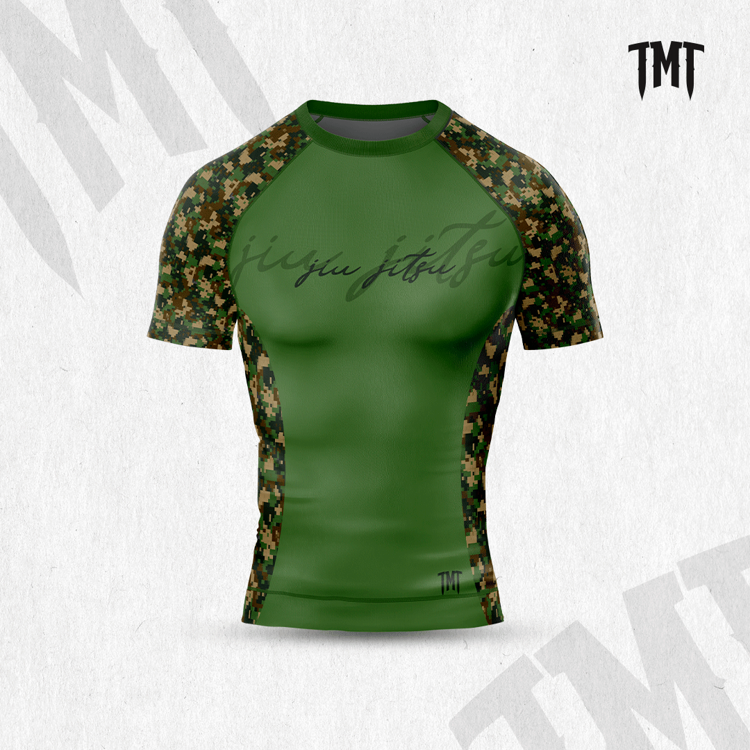 TMT CAMUFLAGE BJJ ARMY - Rashguard