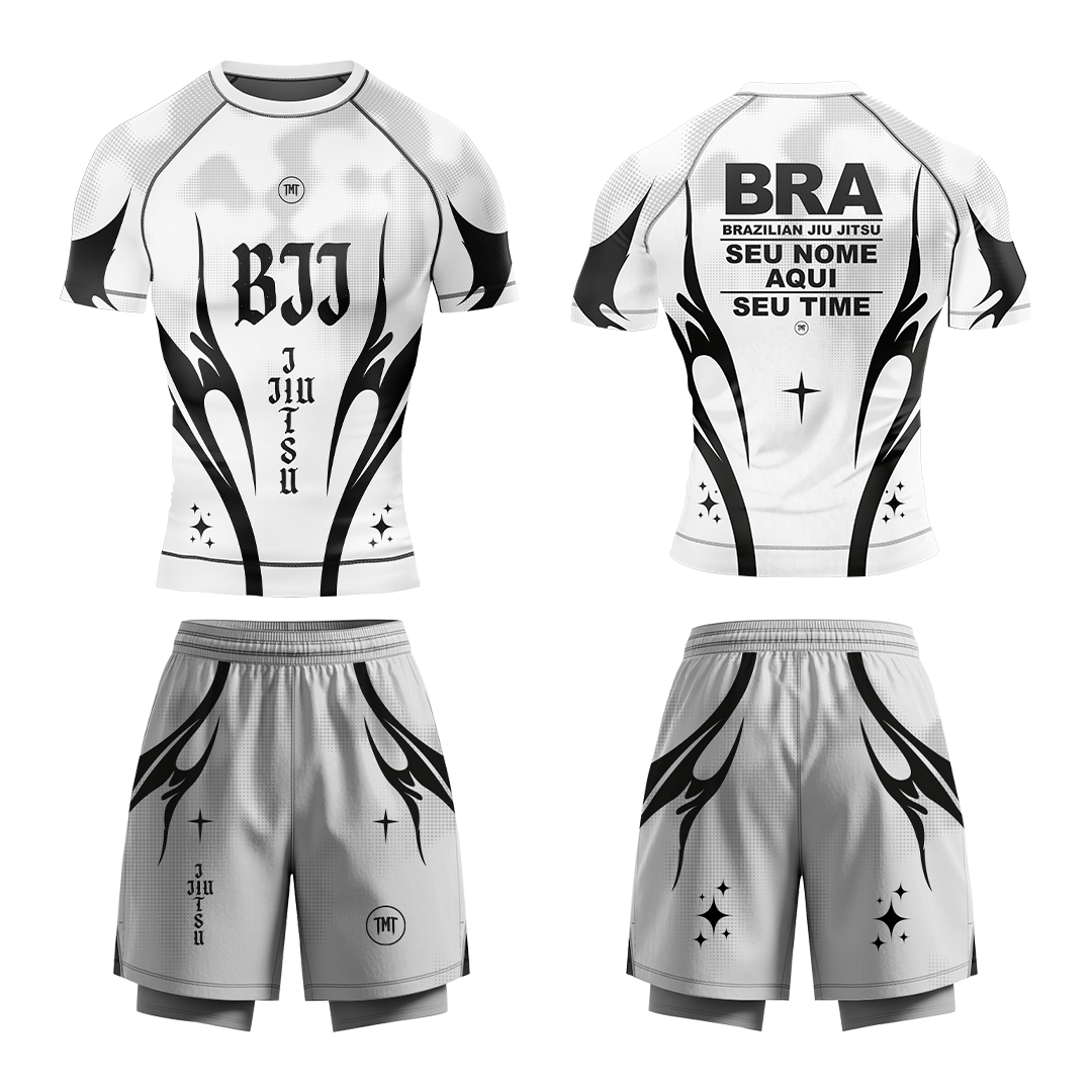 RASHGUARD + BERMUDA NOGI TMT CYBER TRIBAL
