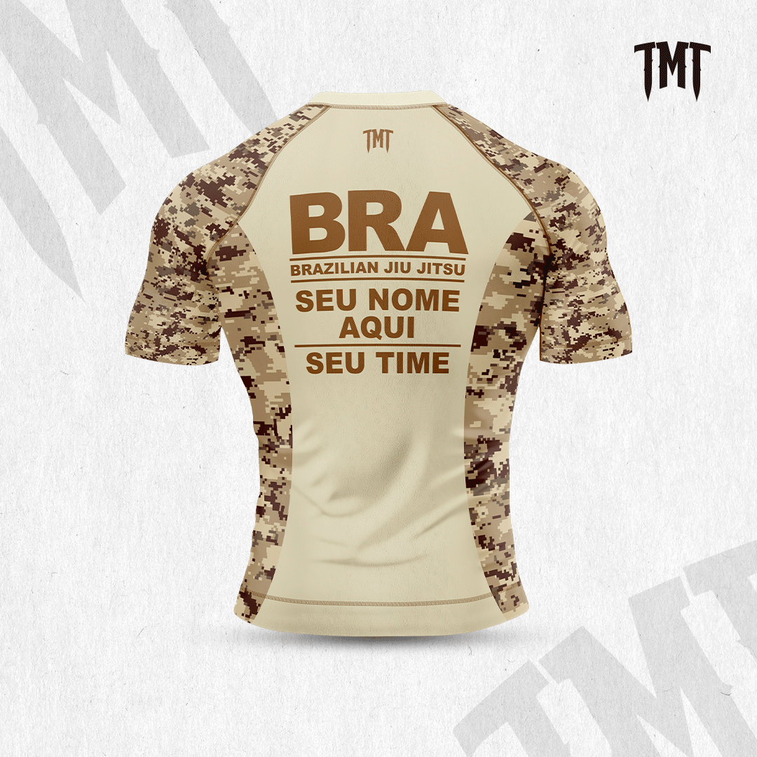 TMT CAMUFLAGE BJJ - BROW - Rashguard